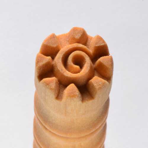 MKM Spiral Sun 1.5cm wood stamp
